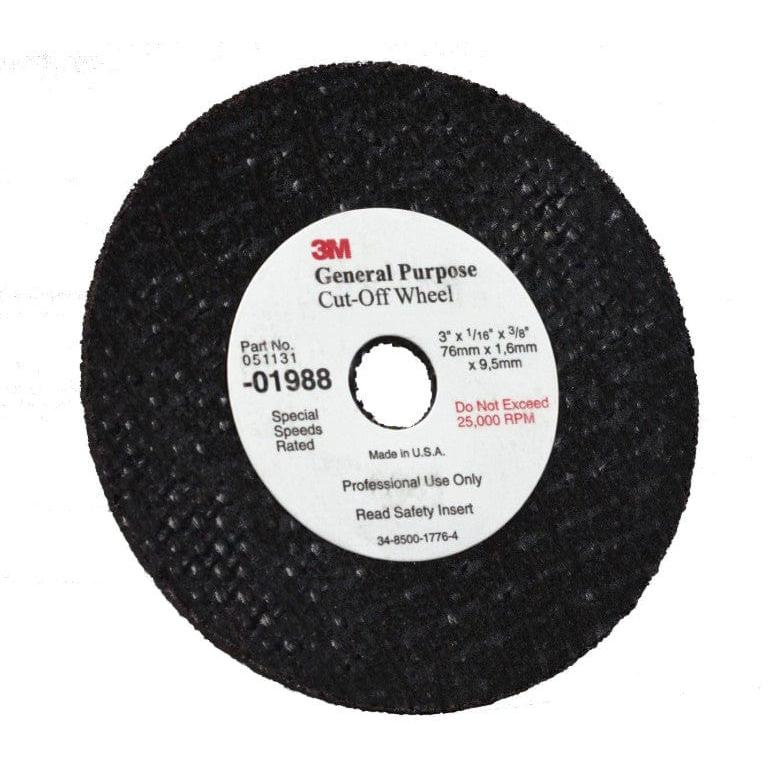 3M Marine Qualifies for Free Shipping 3M Marine 3" x 1/16" x 3/8" Cut-Off Wheel #1988