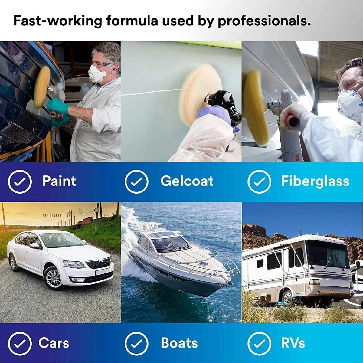 3M Marine Qualifies for Free Shipping 3M Marine Finesse-It II Machine Polish, 1 quart #05928