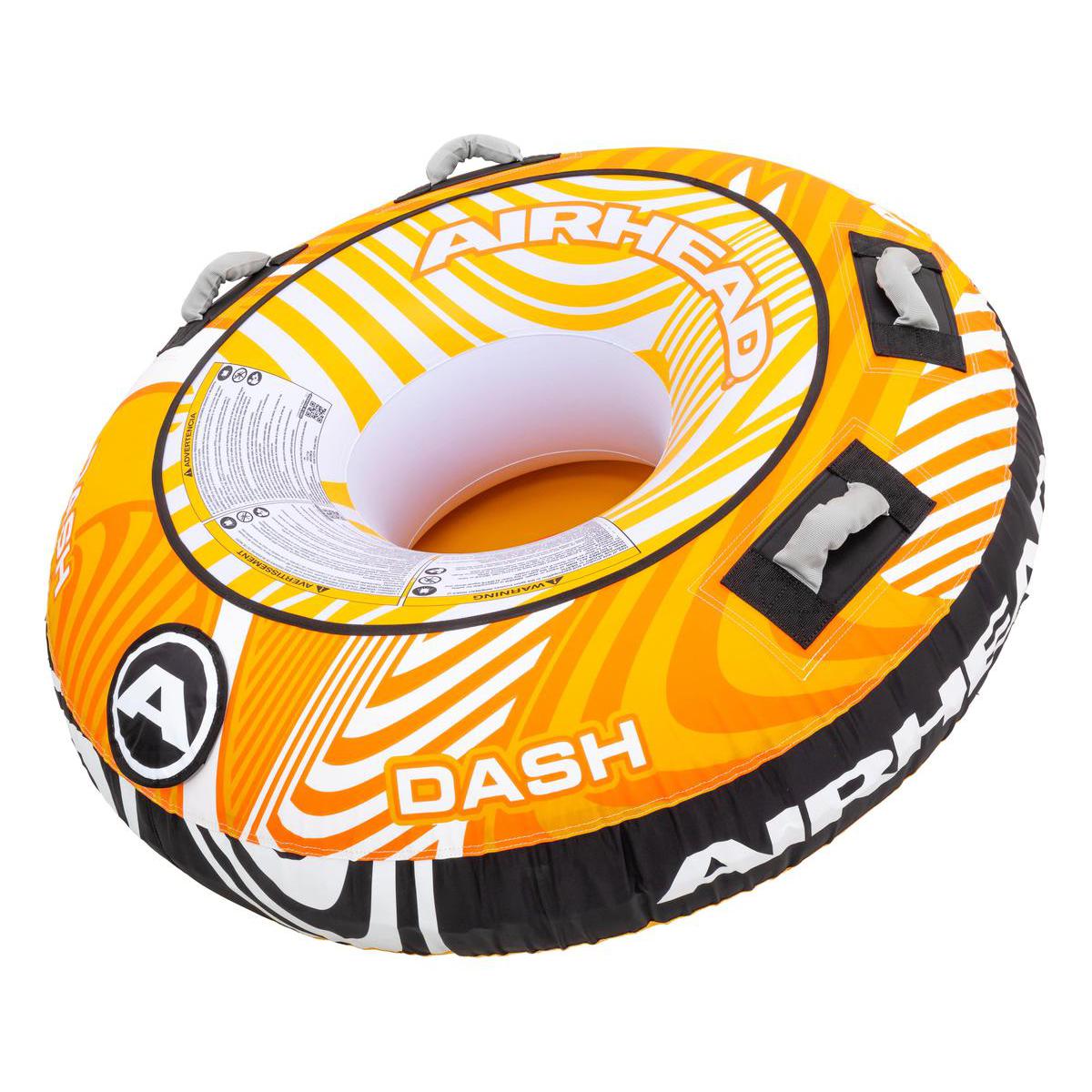 Kwik Tek Qualifies for Free Shipping AIRHEAD Dash 1-Rider Towable Tube Orange/White #AHT50192ORW