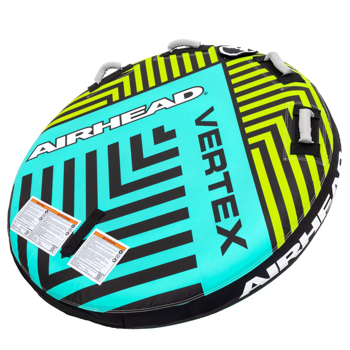 Kwik Tek Qualifies for Free Shipping AIRHEAD Vertex 2-Rider Towable Tube Teal/Yellow #AHT50191TLY