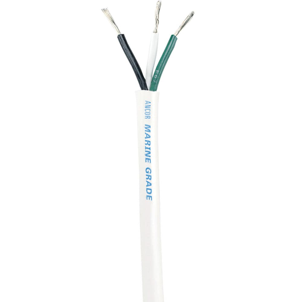 Ancor Qualifies for Free Shipping Ancor White Triplex Cable 14/3 White Black Green #1315-FT