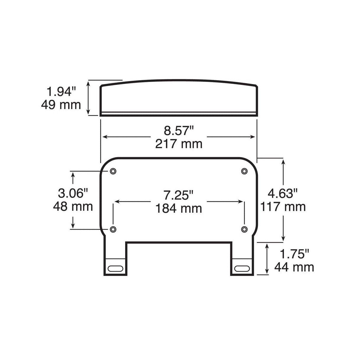 Anderson Marine Qualifies for Free Shipping Anderson Marine Red with License Light Bracket #V25923