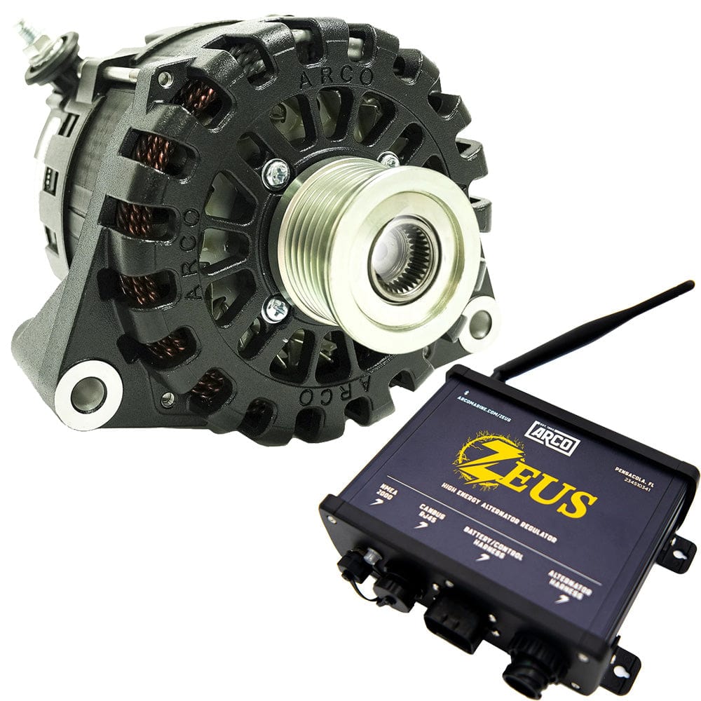 ARCO Qualifies for Free Shipping Arco Marine Zeus 24v 7kw N62 Alternator with Clutch Pulley #4504-AZ1000