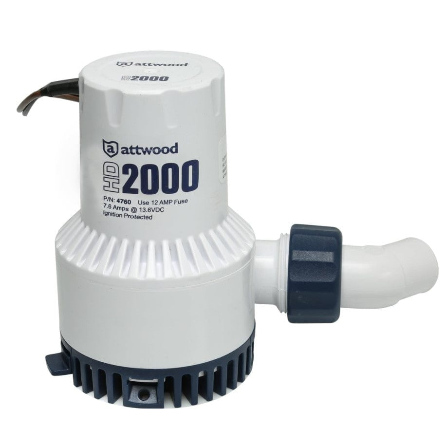 Attwood Marine Qualifies for Free Shipping Attwood HD Bilge Pump 2000 GPH 12v Deustch Connector #4760DC1