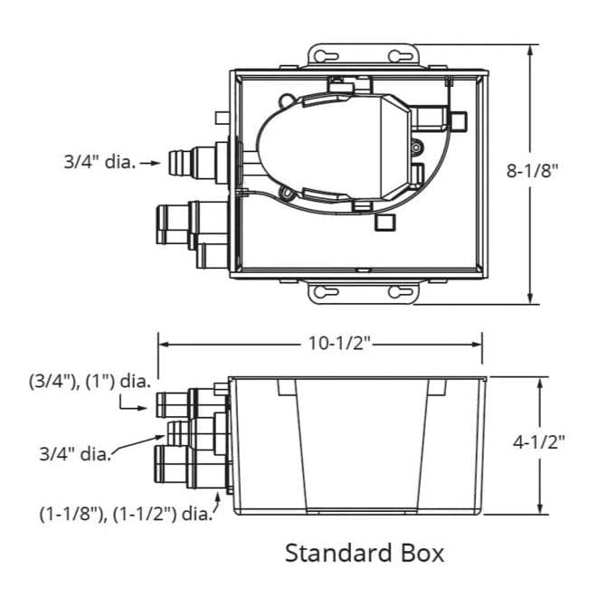 Attwood Marine Qualifies for Free Shipping Attwood Shower Sump MK2 800 24v Standard #5145-4