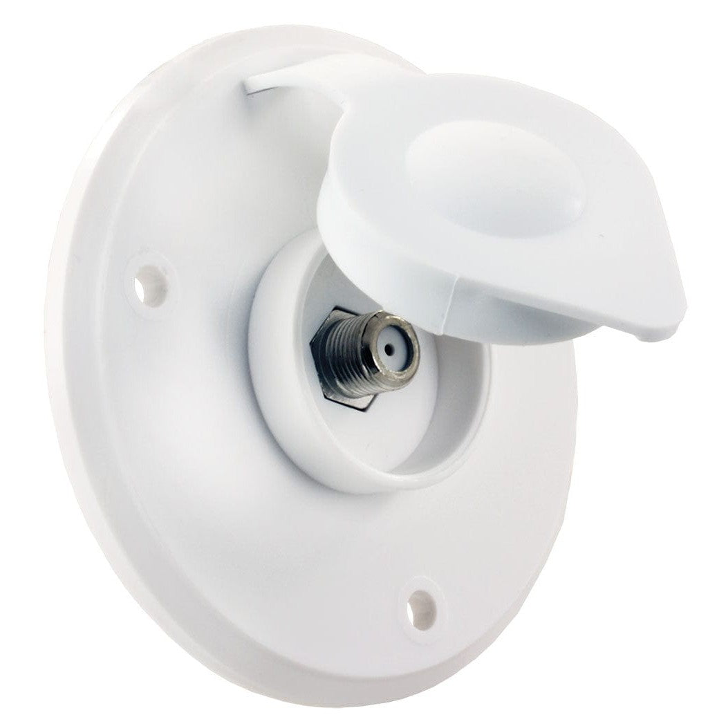 B & B Molders Qualifies for Free Shipping B & B Molders Cable TV Plate Polar White #94320