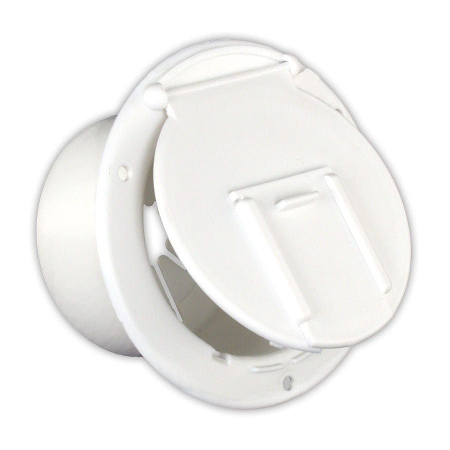 B & B Molders Qualifies for Free Shipping B & B Molders Electrical Cable Hatch Round with Back Polar White #94328