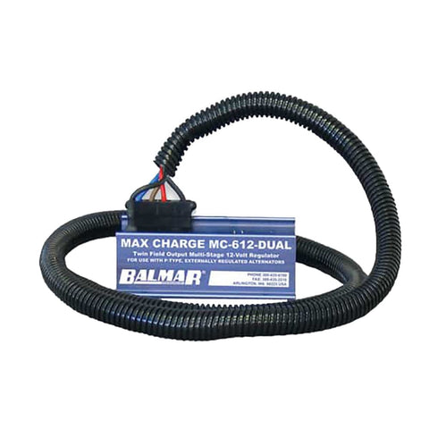 Balmar Not Qualified for Free Shipping Balmar Regulator Dual MC612 Multi-Stage 12v with Harness #MC-612-DUAL-H