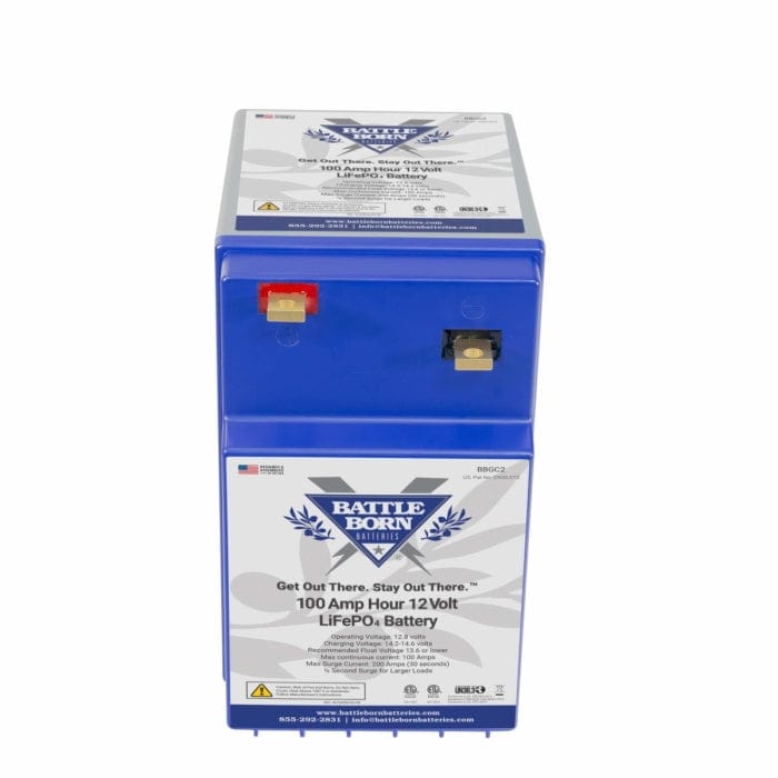 Battle Born Batteries Oversized - Not Qualified for Free Shipping Battle Born Batteries 100ah 12v GC2 Deep Cycle Battery #BBGC2