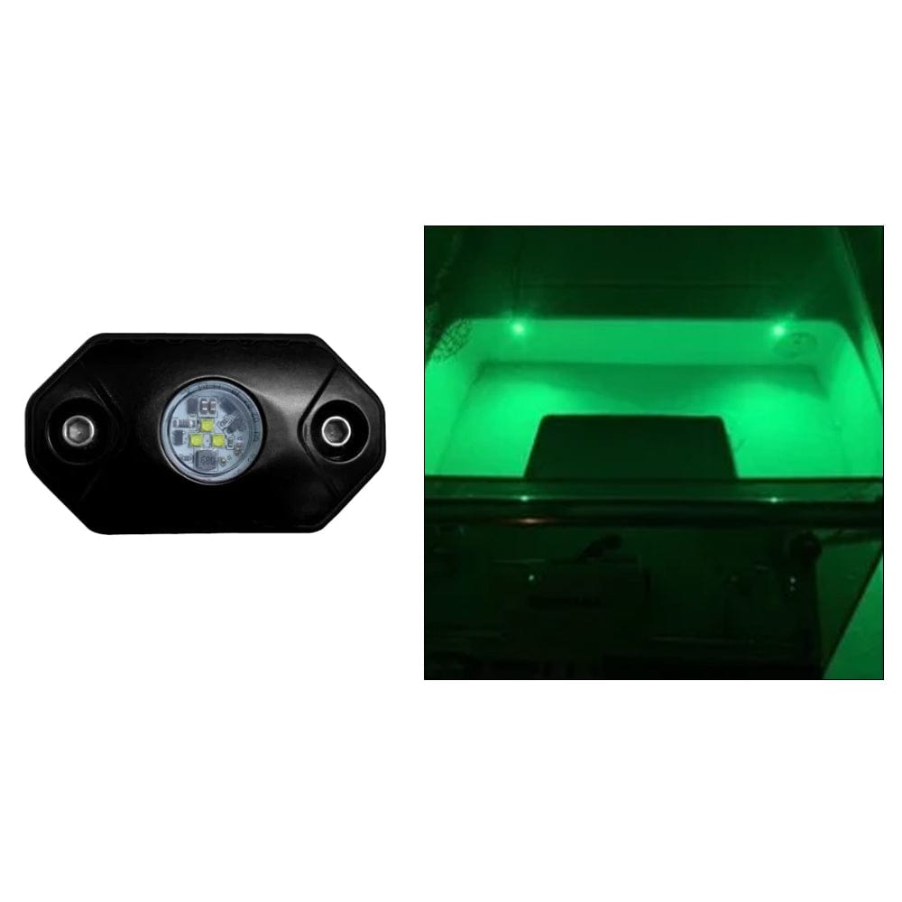 Black Oak LED Qualifies for Free Shipping Black Oak Rock Accent Light Green LED Black Housing #RL-G