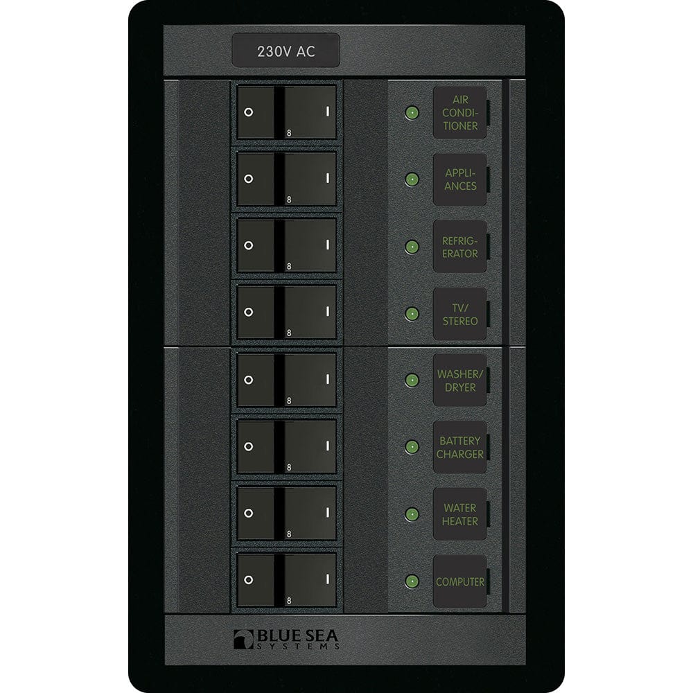 Blue Sea System Qualifies for Free Shipping Blue Sea 360 Panel 230v AC 8-Position #1229