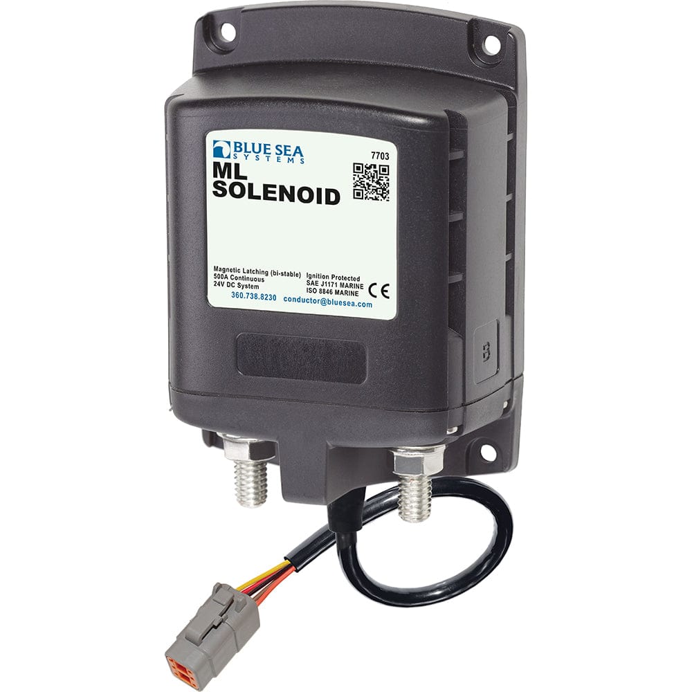 Blue Sea System Not Qualified for Free Shipping Blue Sea Ml Solenoid 24v 500a with Deutsch Connector #7703100
