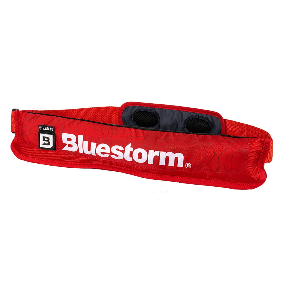Bluestorm Qualifies for Free Shipping Bluestorm Cirro 16 Manual Inflatable Belt Pack Nitro #BS-USD6MM-RED