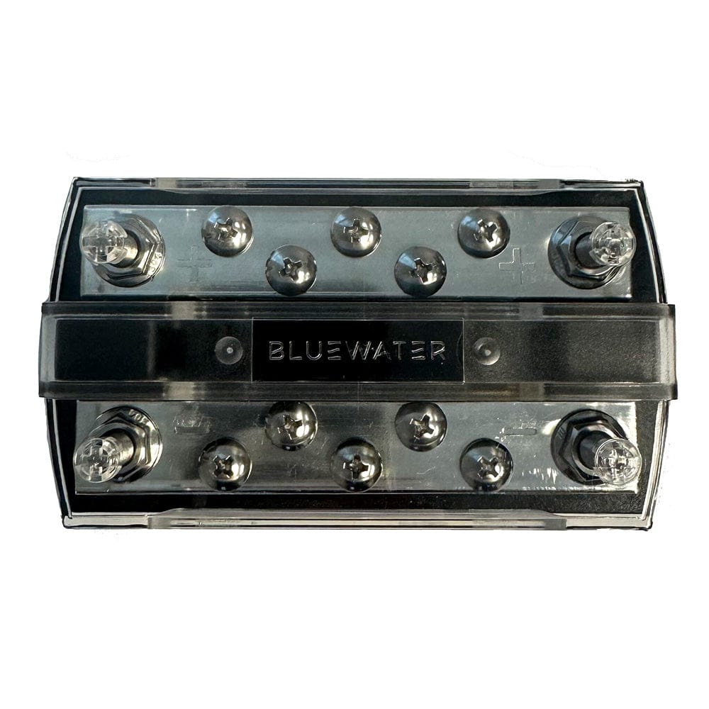 Bluewater Qualifies for Free Shipping Bluewater 10-Position 150a 1/4" Busbar with Cover #312700-B-022