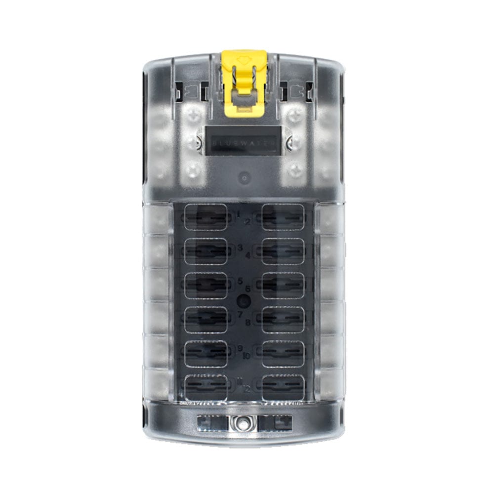 Bluewater Qualifies for Free Shipping Bluewater 12-Position Fuse Block ATC with Yellow Slide #3200-3003-012
