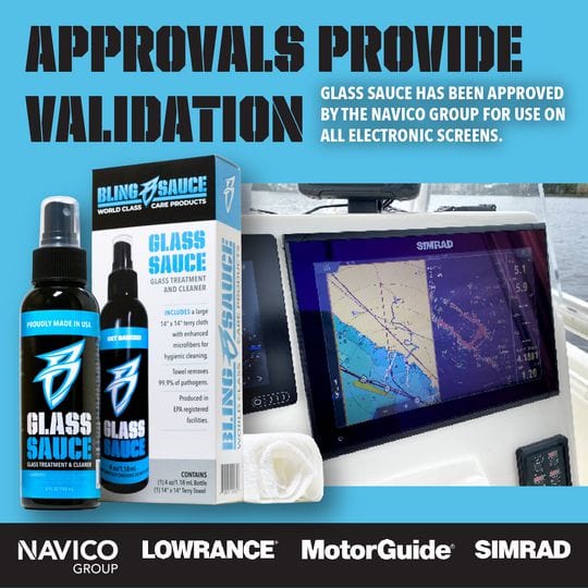 Boat Bling Qualifies for Free Shipping Boat Bling Glass Sauce Kit with Towel 4 oz #GL0004KIT