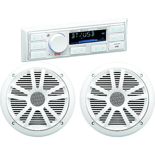 Boss Audio Qualifies for Free Shipping Boss Audio Marine Receiver Speaker Package #MCK500WB6