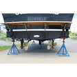 Brownell Boat Stands Not Qualified for Free Shipping Brownell Boat Stands Galvanized MB Stand Base Only 41-58" #MB0GBASE