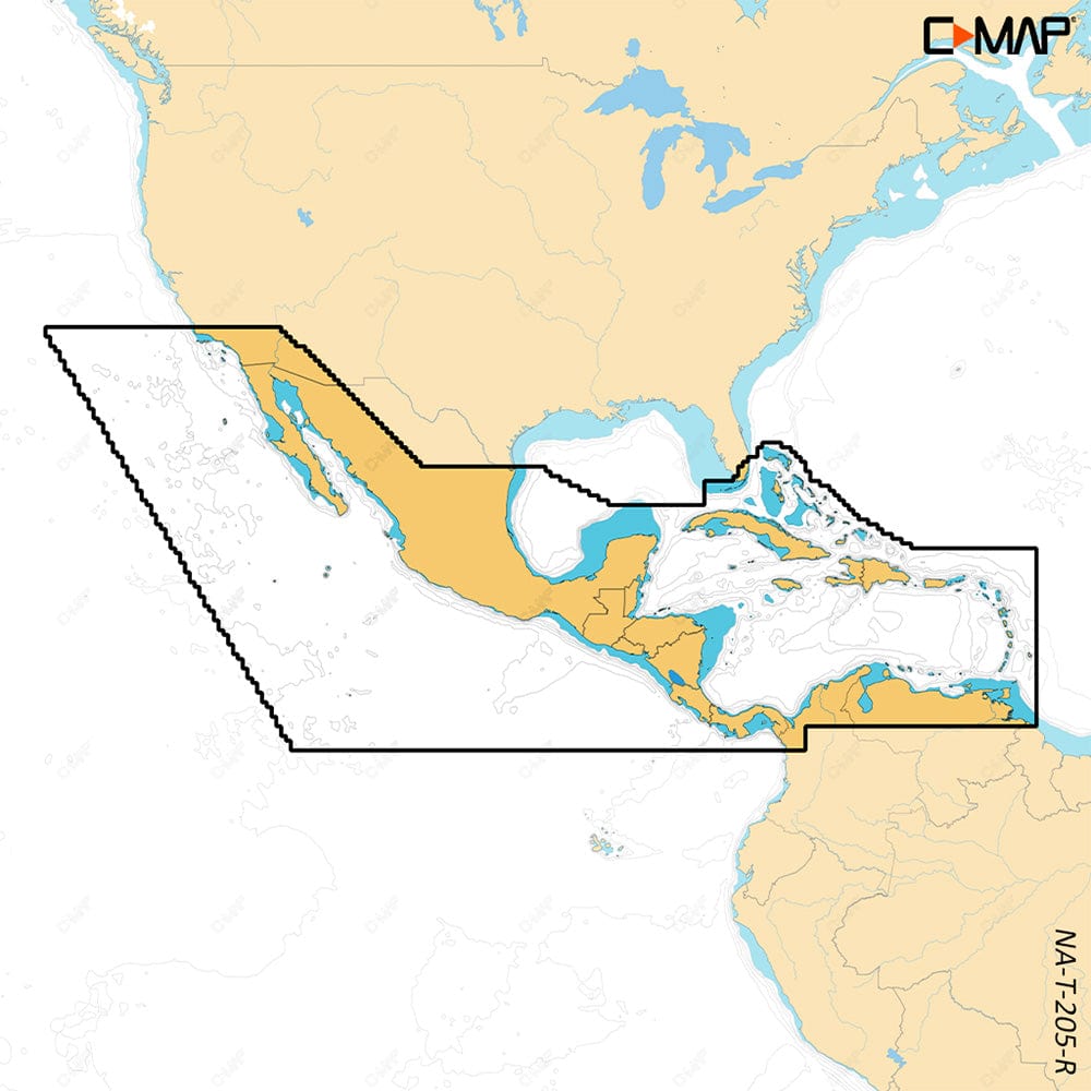 C-MAP USA Qualifies for Free Shipping C-MAP Reveal X Central America and Caribbean #M-NA-T-205-R-MS