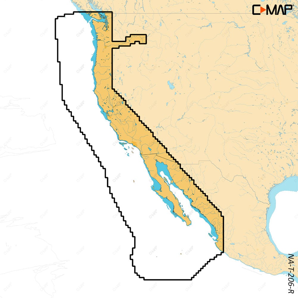 C-MAP USA Qualifies for Free Shipping C-MAP Reveal X US West Coast and Baja California #M-NA-T-206-R-MS
