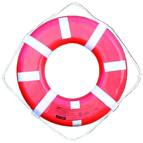 Cal-June Not Qualified for Free Shipping Cal-June 24" G Style Life Ring with Straps Reflective Tape USCG #GO-24-T