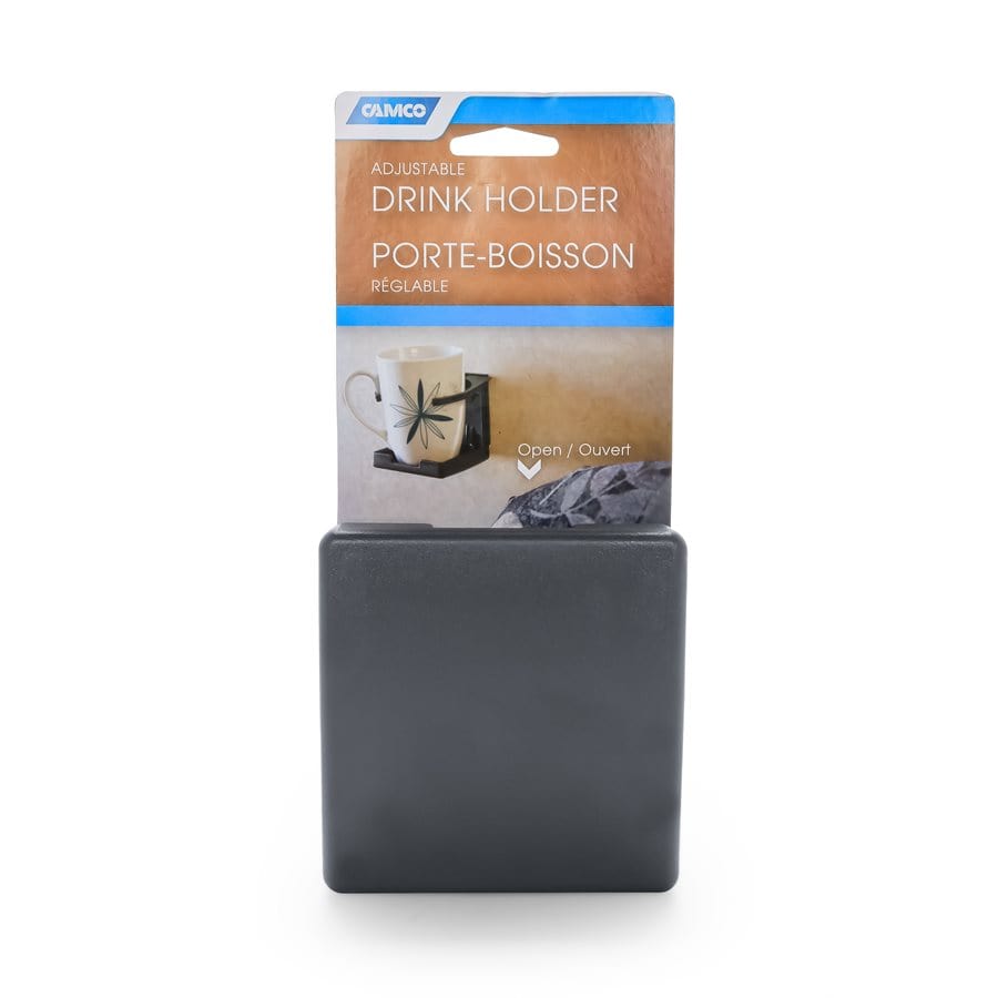 Camco Qualifies for Free Shipping Camco Adjustable Drink Holder Gray #44041