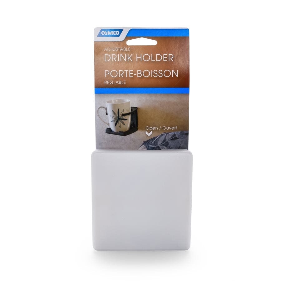 Camco Qualifies for Free Shipping Camco Adjustable Drink Holder White #44040
