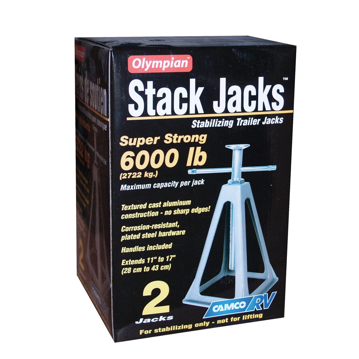 Camco Qualifies for Free Shipping Camco Aluminum Camper Jack 2-pk #44561
