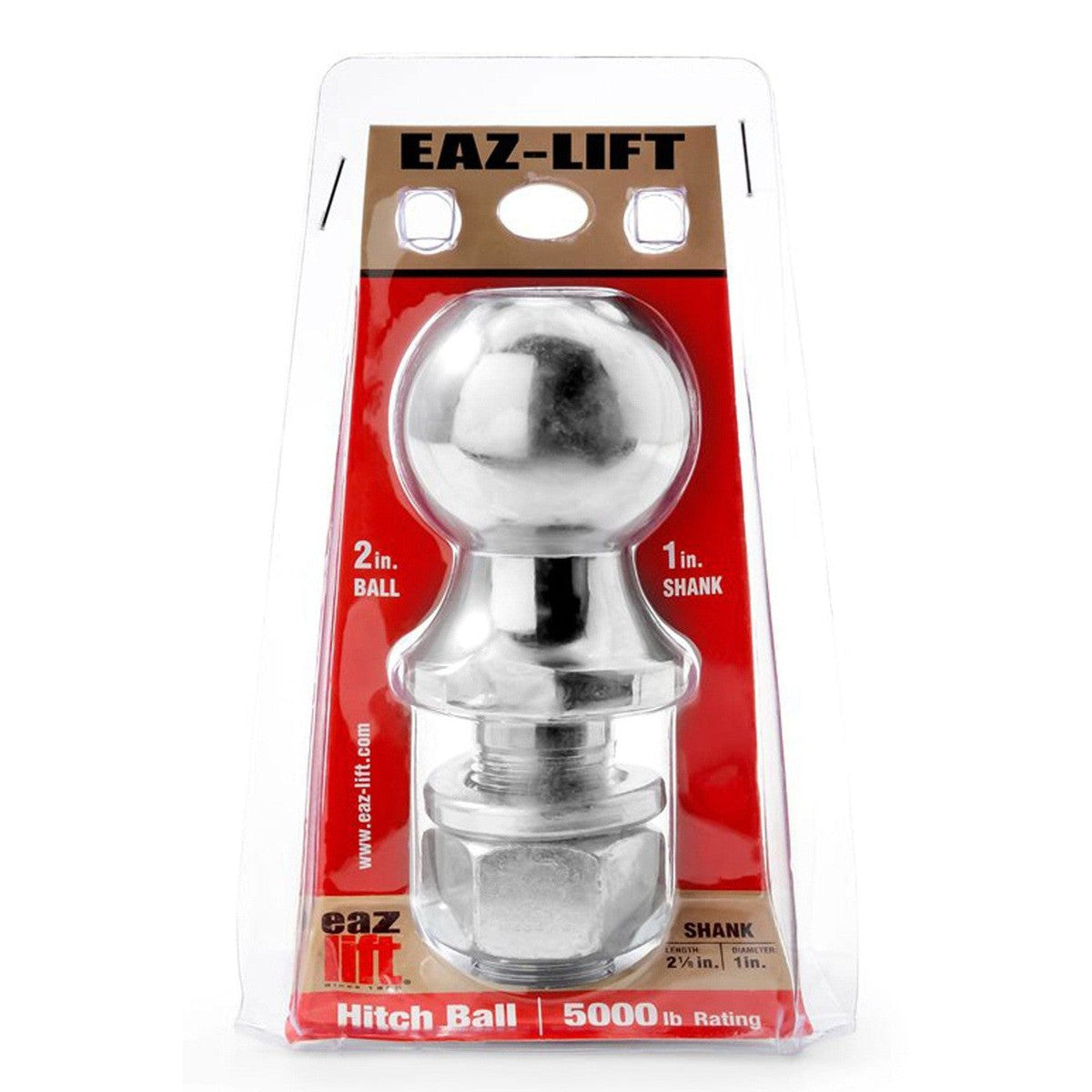 Camco Qualifies for Free Shipping Camco Eaz-Lift Hitch Ball 5000 lb Rating 2" x 1" x 2-1/8" #48222