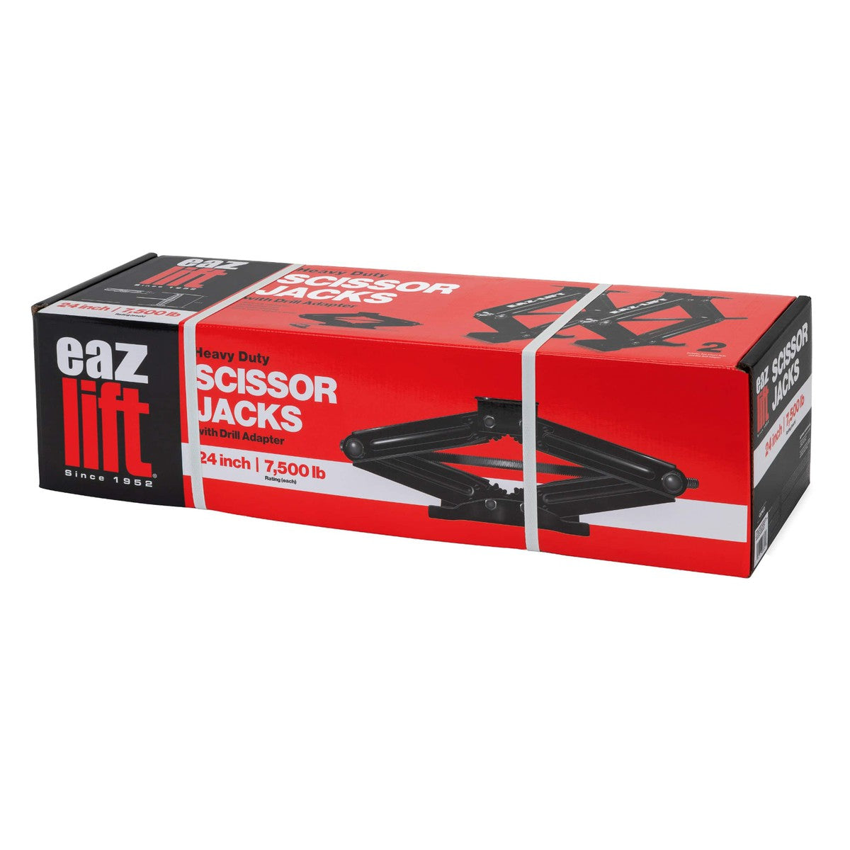 Camco Not Qualified for Free Shipping Camco Eaz-Lift Olympian 24" Scissor Jack 7500 lb 2-pk #48830