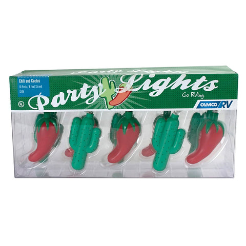 Camco Qualifies for Free Shipping Camco Party Lights Chili & Cactus #42659