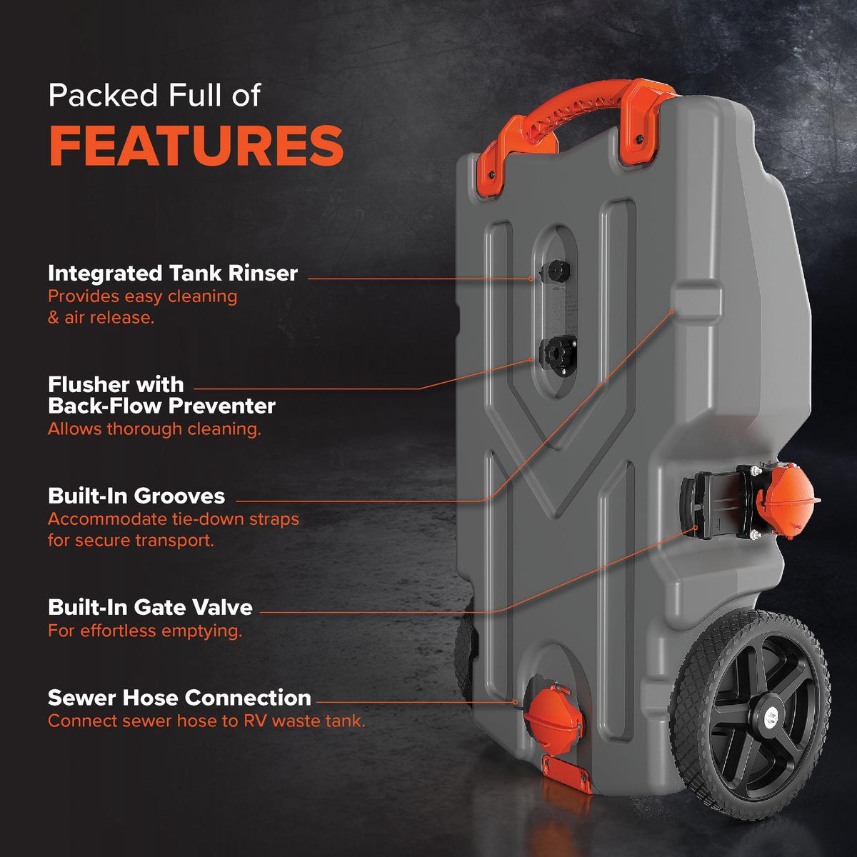 Camco Not Qualified for Free Shipping Camco Portable Holding Rhino Tote Tank 36 Gallon #39006