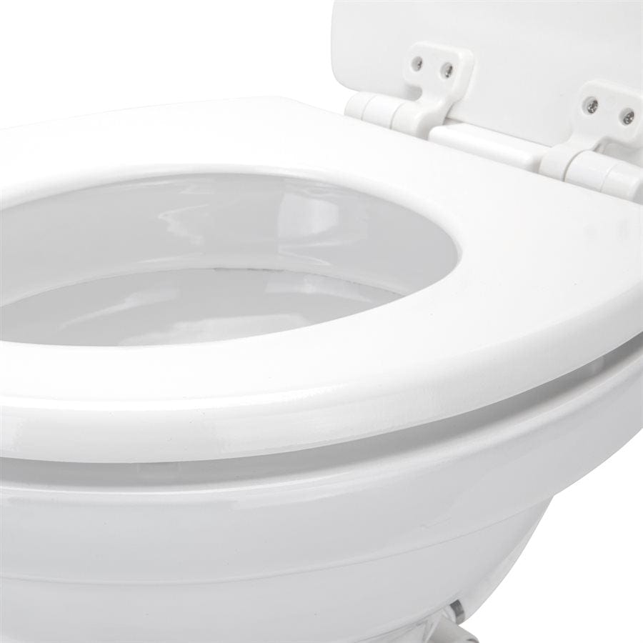 Camco Not Qualified for Free Shipping Camco Premium Ceramic Gravity Toilet White #41710