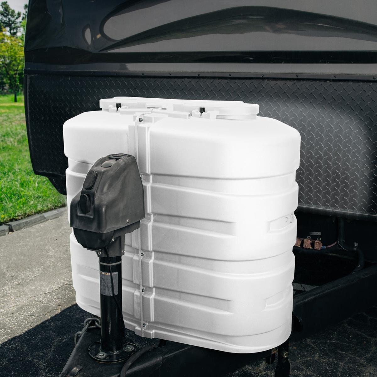 Camco Not Qualified for Free Shipping Camco Propane Tank Cover Double 30# White #50513