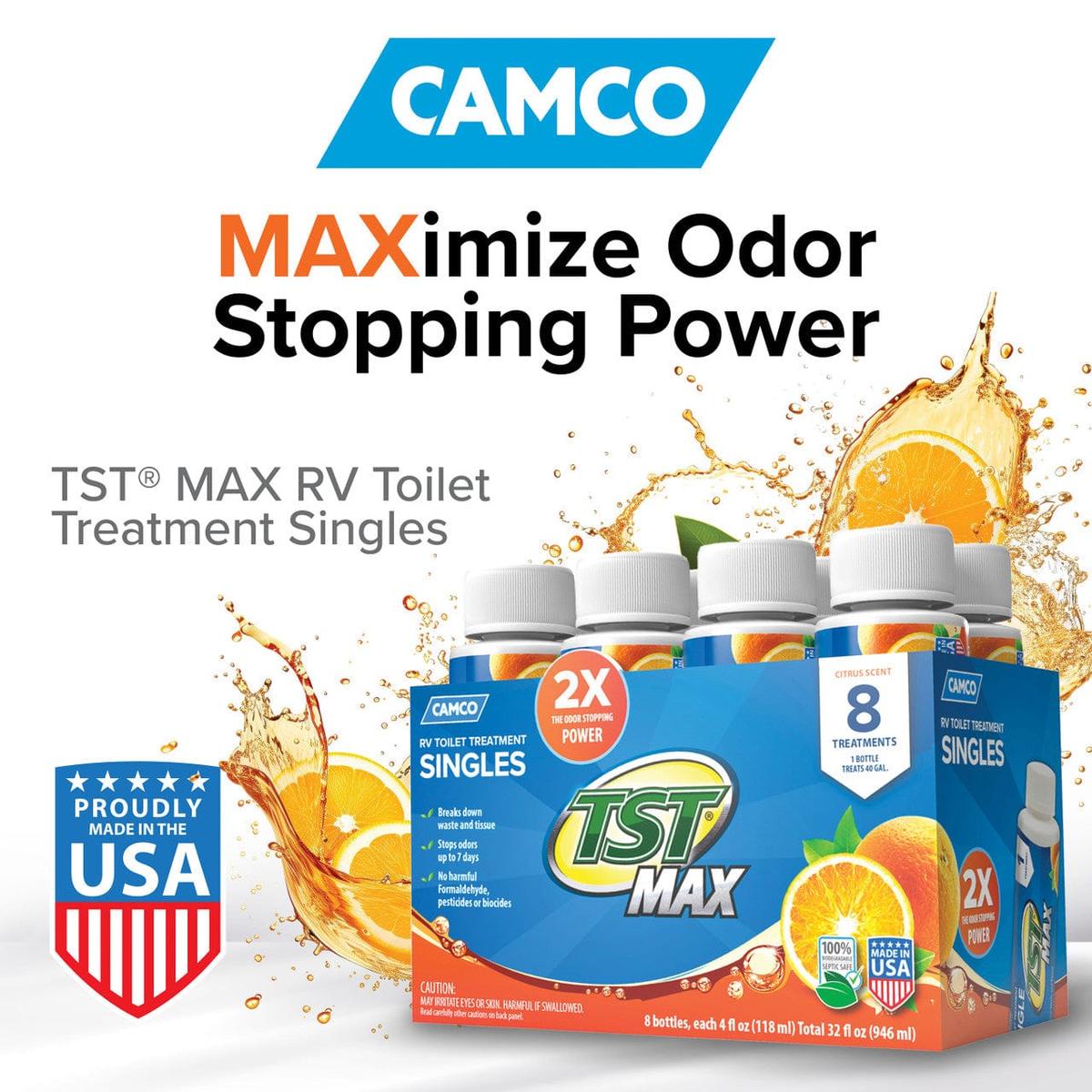 Camco Qualifies for Free Shipping Camco TST Orange Power Toilet Formula 4 oz 8-pk #41191