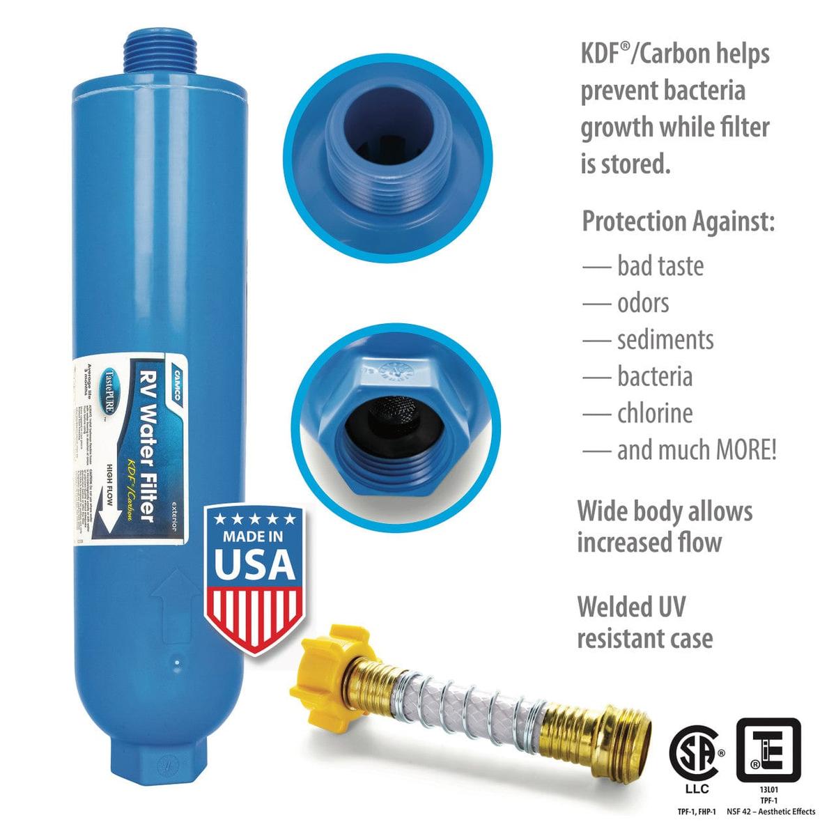 Camco Qualifies for Free Shipping Camco TST Water Filter Bilingual #40013