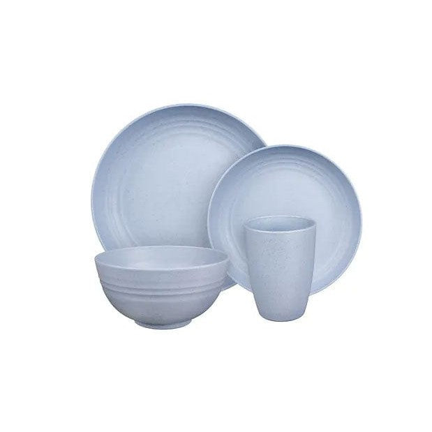 Camp Casual Qualifies for Free Shipping Camp Casual 8-Piece Microwave Safe Dish Set Boho Blue #CC-011BB