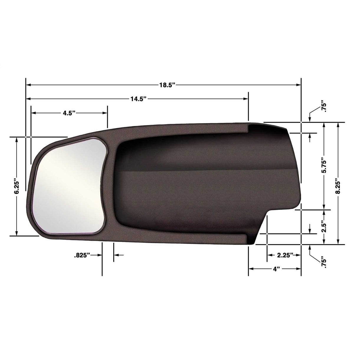 Cipa Qualifies for Free Shipping Cipa Towing Mirror for Dodge 1500/2500 09-18 LH #11401