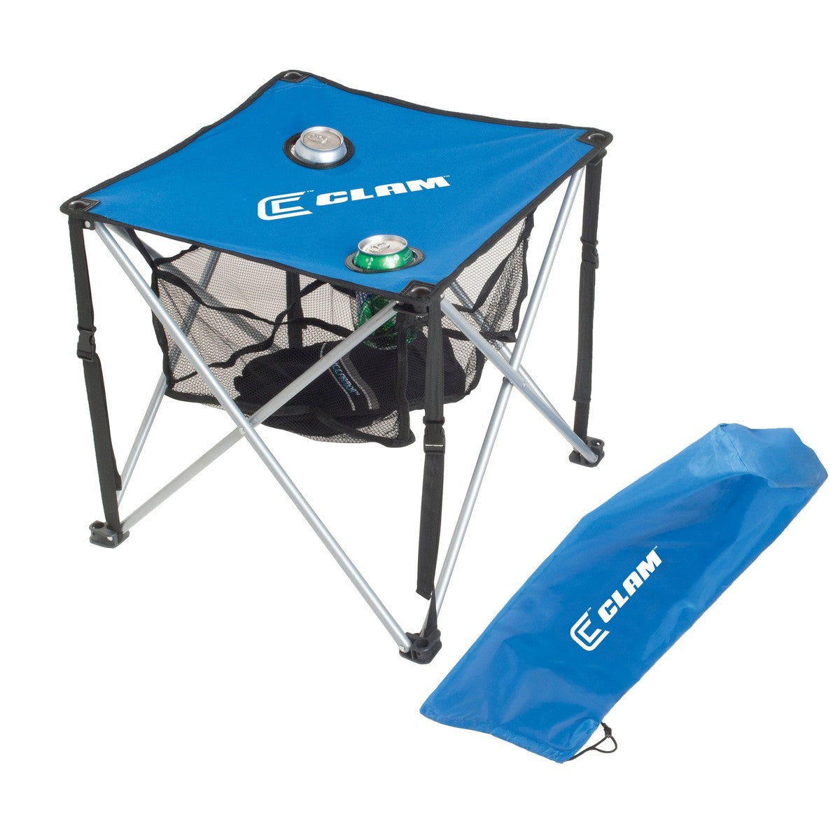 Clam Qualifies for Free Shipping Clam Quick-Pack Table Square with Carry Case #9180