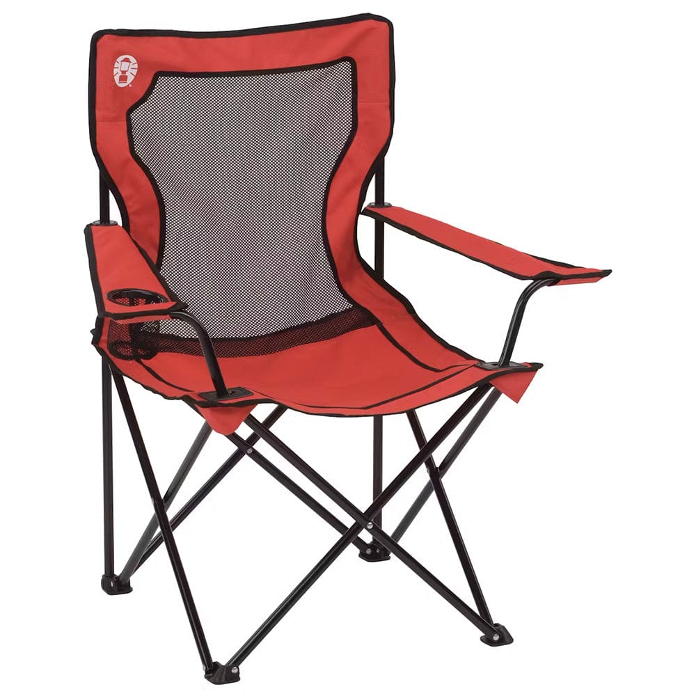 Coleman Qualifies for Free Shipping Coleman Broadband Mesh Quad Chair Red #2000020258