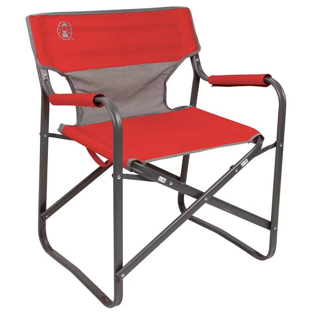 Coleman Qualifies for Free Shipping Coleman Outpost Breeze Deck Chair Red #2000019421