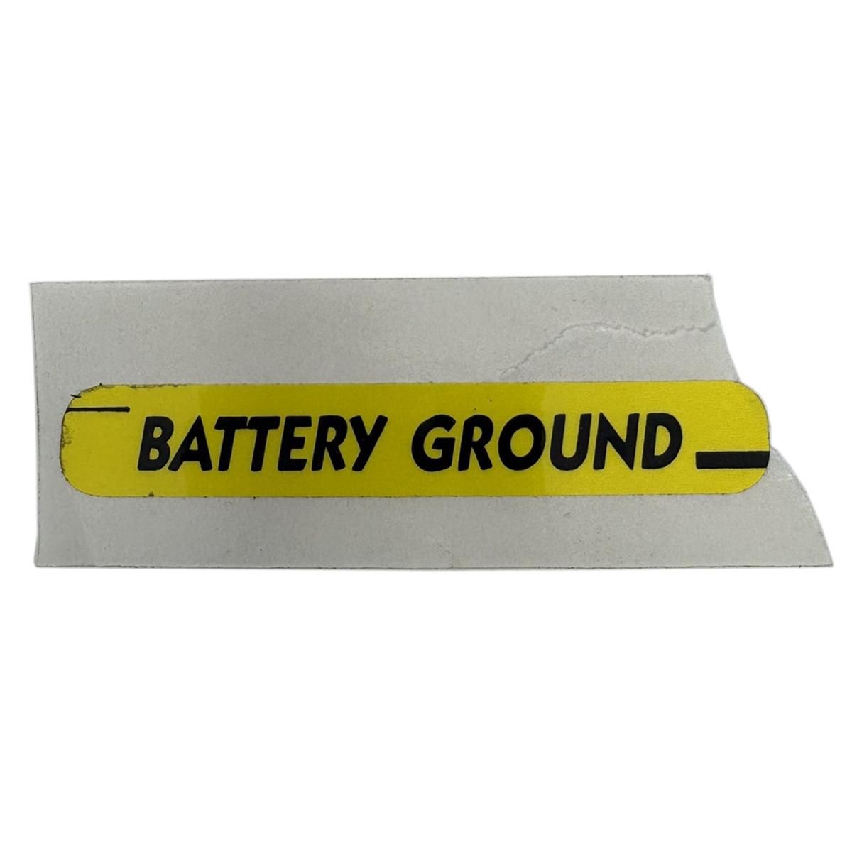 Crusader Qualifies for Free Shipping Crusader Battery Ground Decal #22835