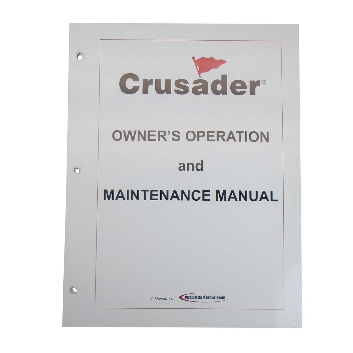 Crusader Qualifies for Free Shipping Crusader Owners Manual #L510019-04