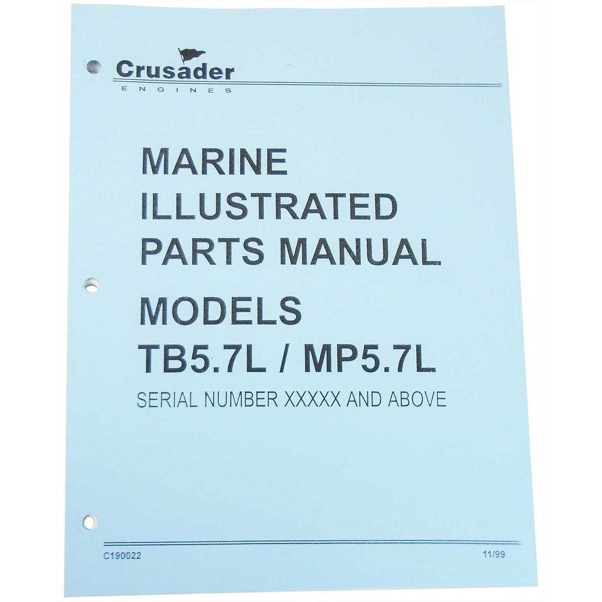 Crusader Qualifies for Free Shipping Crusader Parts Manual 5.7L TBI/MPI #C190022