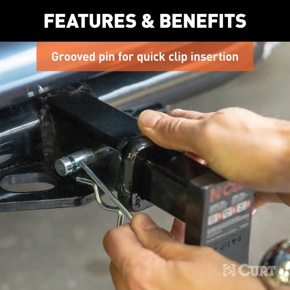 CURT Qualifies for Free Shipping CURT 1/2" Grooved Pin & Clip #21404
