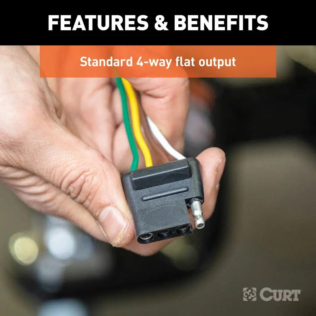 CURT Qualifies for Free Shipping CURT 4-Way Socket 60" Wires Vehicle Side #58044