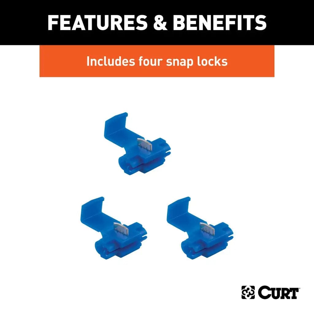 CURT Qualifies for Free Shipping CURT 4-Way Socket 60" Wires Vehicle Side #58044