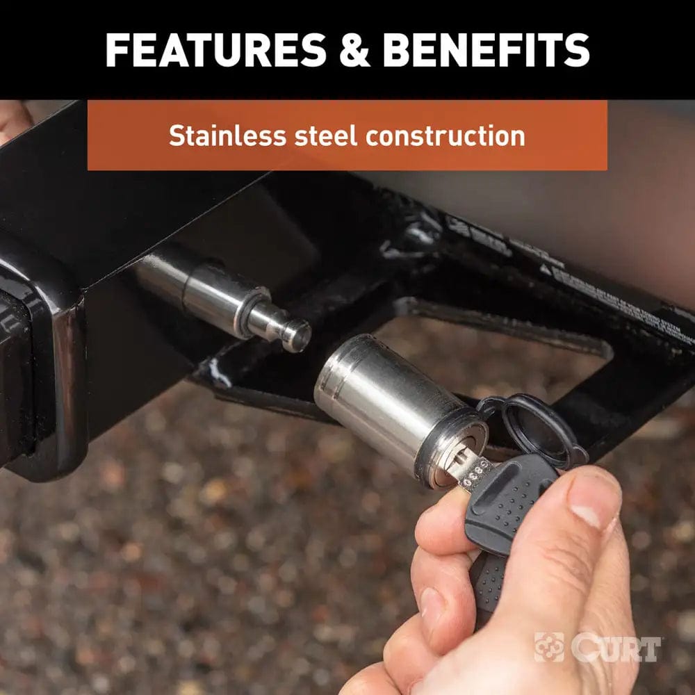 CURT Qualifies for Free Shipping CURT 5/8" Dogbone Lock SS #23519