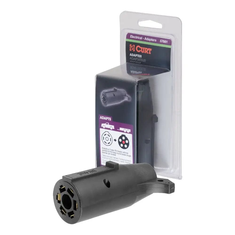 CURT Qualifies for Free Shipping CURT 7-Way RV to 6 Round Adapter #57661