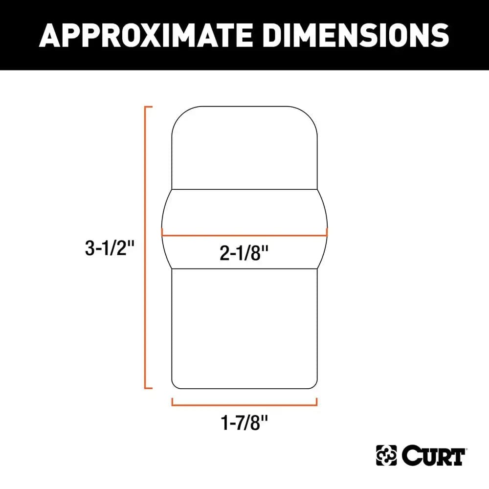 CURT Qualifies for Free Shipping CURT Plastic Hitch Ball Cover #21800